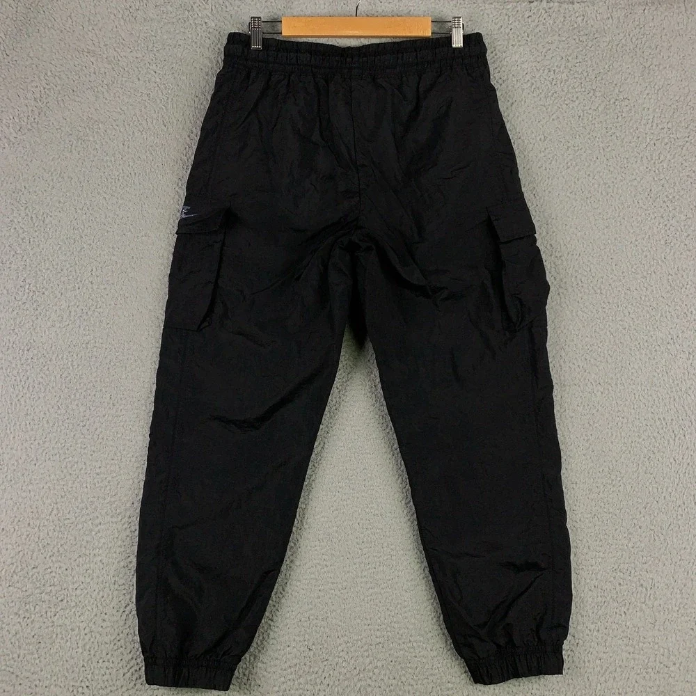 Nike Black Cargo Joggers with Pink Drawstring